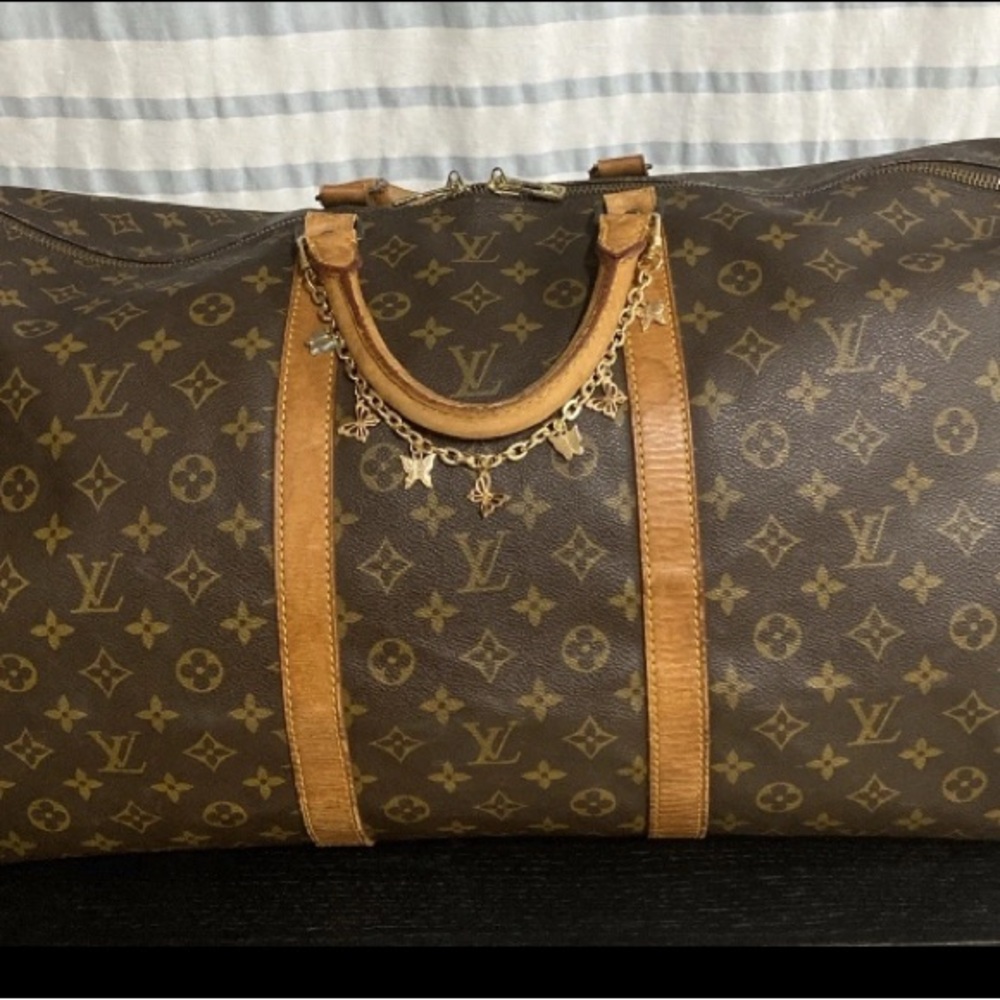 Louis Vuitton Monogram Canvas Keepall 60 Boston Bag